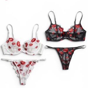 Lips Lace Lingerie set