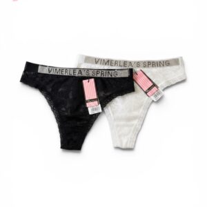 Comfort Lace Panty with Silver Detail