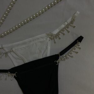 Lace Panty with Silver Accessories